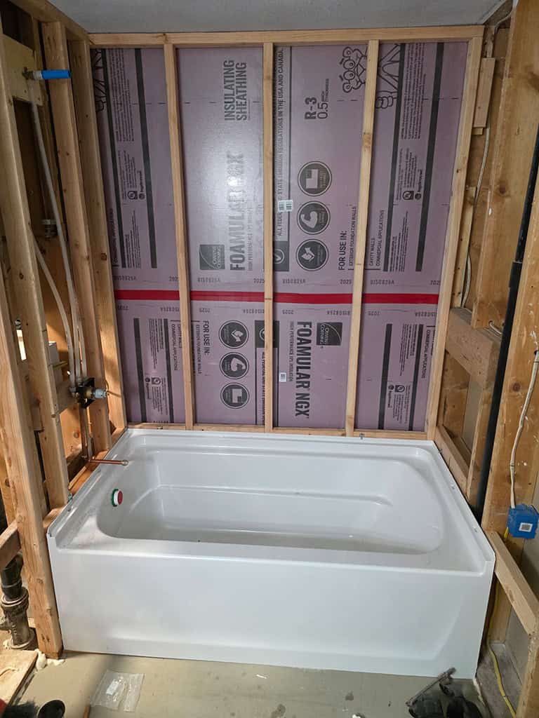 New Tub Installed