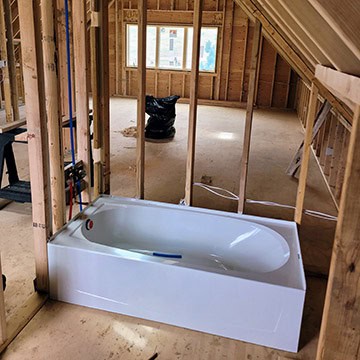 New construction plumbing