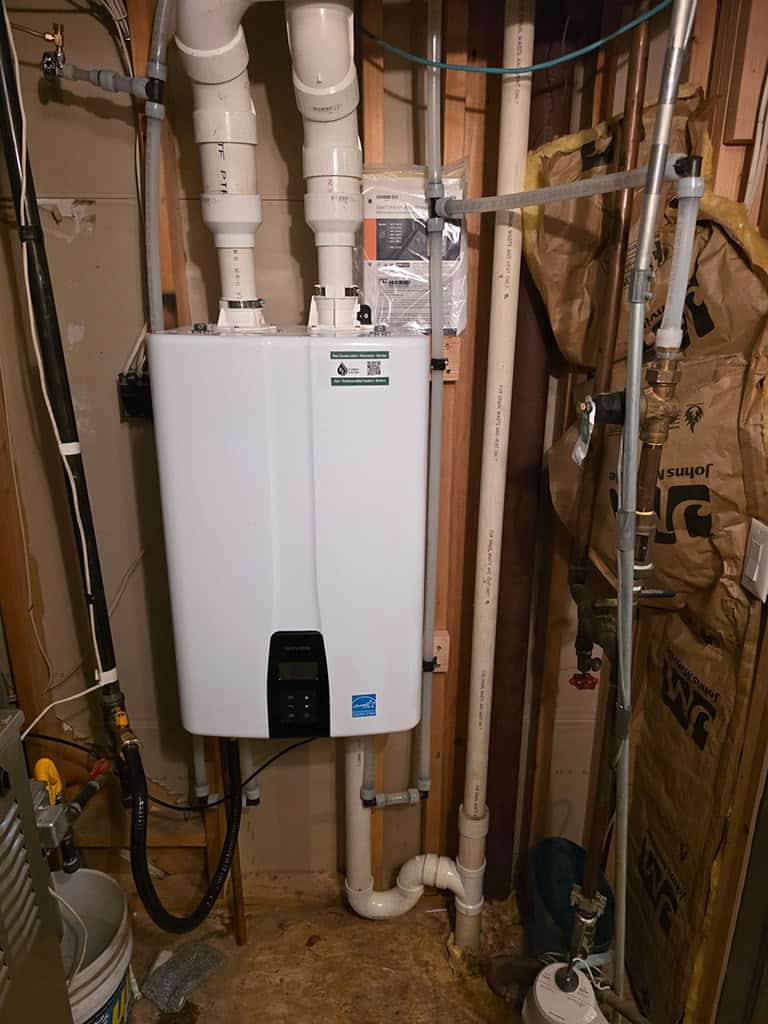 New tankless water heater